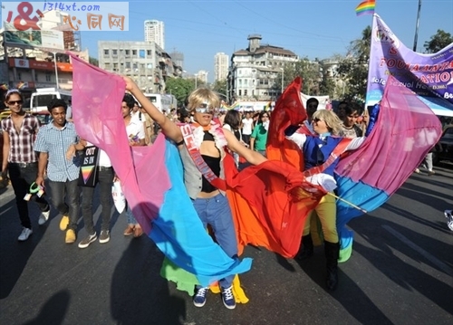 印度:“酷儿自由孟买2011”同性恋骄傲游行