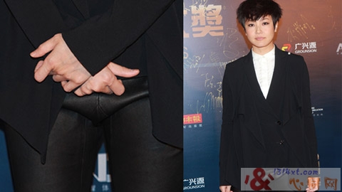 卷入“祖师恋”的何韵诗成為焦点,但其下身却怪异激凸。